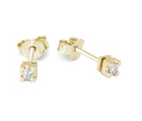 Boucles d'oreilles Demetra Femme ESSENTIAL in Or jaune Diamante 022.Q.012.Y.A3